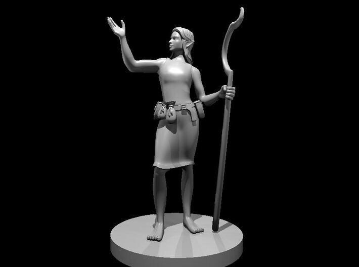 Female Elf Druid 3 3d printed