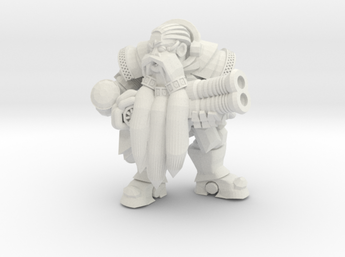 Space Dwarf Infantry 3d printed