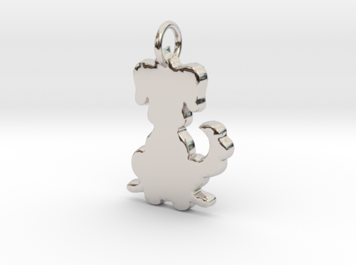 Makom Jewelry- Dog Pendant 3d printed