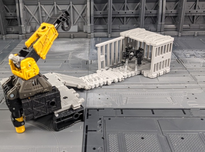 TF Seige Ravage Cage Kit 3d printed Compatible with war for cybertron ramps