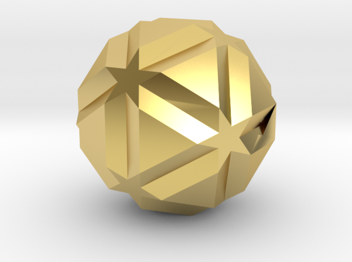 Small Icosicosidodecahedron - 10mm 3d printed