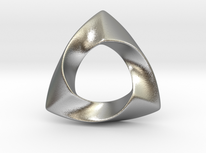 Mobius Triangle Pendant 3d printed