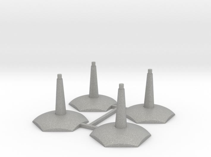 4 pack Flying-Space hex base stands 3d printed