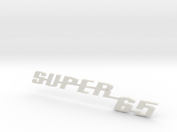 Nameplate &quot;SUPER65&quot; - fits VeeDubs rear lid 3d printed