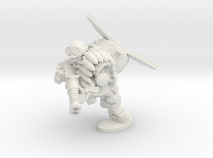 Space Dwarf Aviator 3d printed