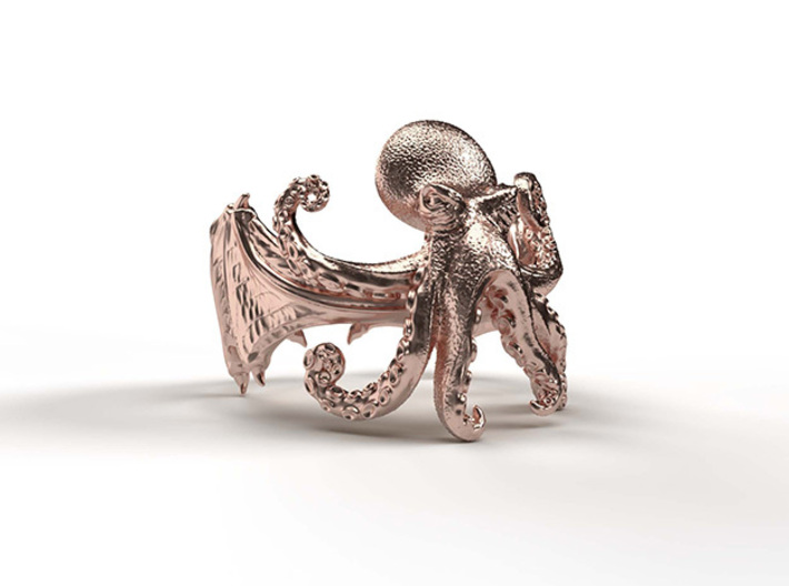 The Cthulhu Ring 3d printed 