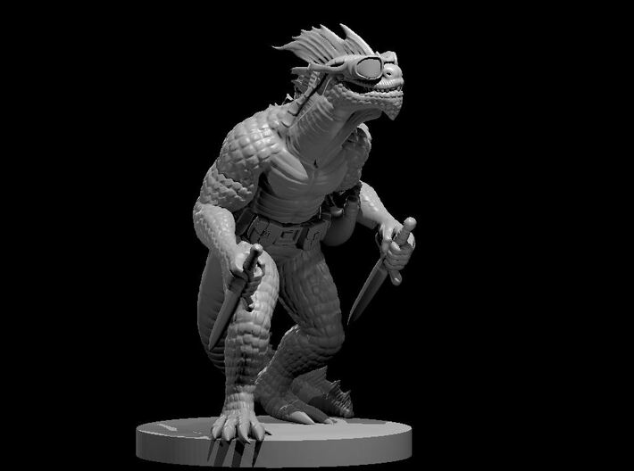 Lizardfolk Rogue 3d printed