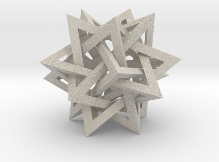 Intersecting Tetrahedra 3d printed