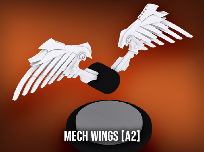 Mech Wings (x6) 3d printed 