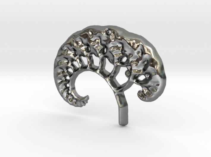 3D Fractal Tree Pendant 3d printed