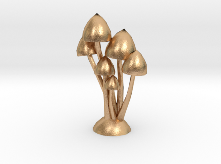 Mushrooms Lowpoly 3d printed 