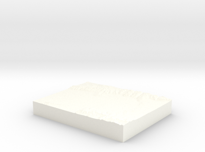 Salt Lake Valley Topographic map 3d printed
