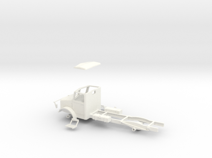 1:43 Bedford OY cab & chassis (twin fuel tanks)  3d printed 