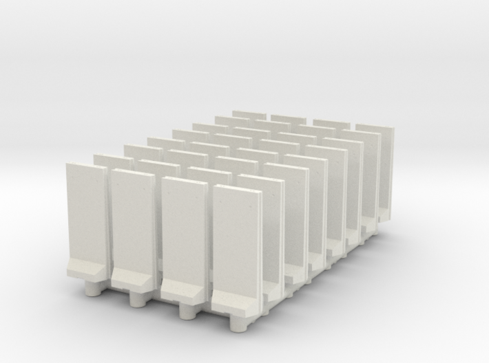 Concrete T-Wall (x32) 1/350 3d printed