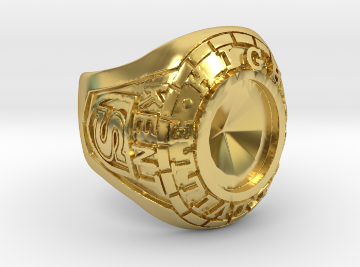 Smallville - Clark Ring - Size 10 - Seated 3d printed