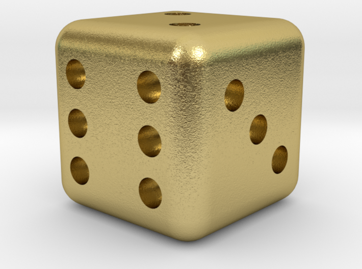 6 sided dice (d6) rounded edges 20mm 3d printed
