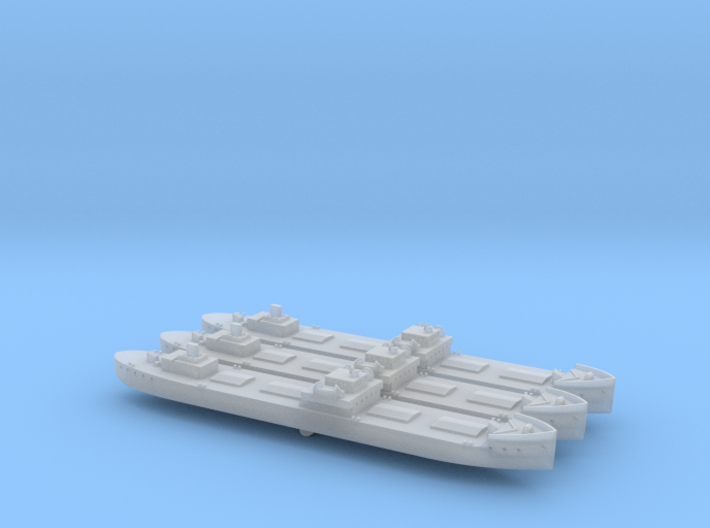 1/2400th scale 3 x Hungarian cargo ship Kassa 3d printed
