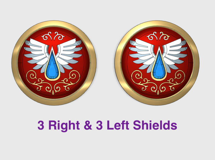 Angel Tears - Round Power Shields (L&R) 3d printed 