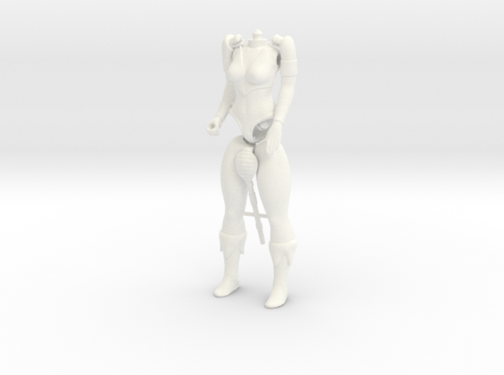 Sibylline Full Body(No Head) with Staff VINTAGE 3d printed