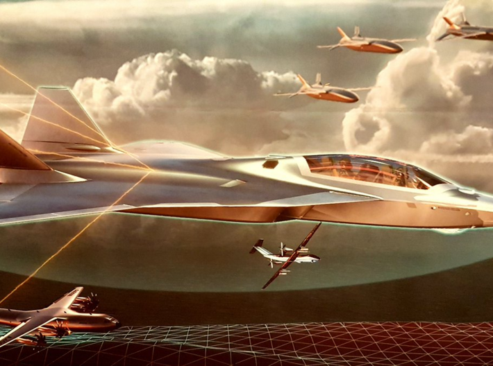Airbus FCAS Next Generation Fighter Concept 3d printed