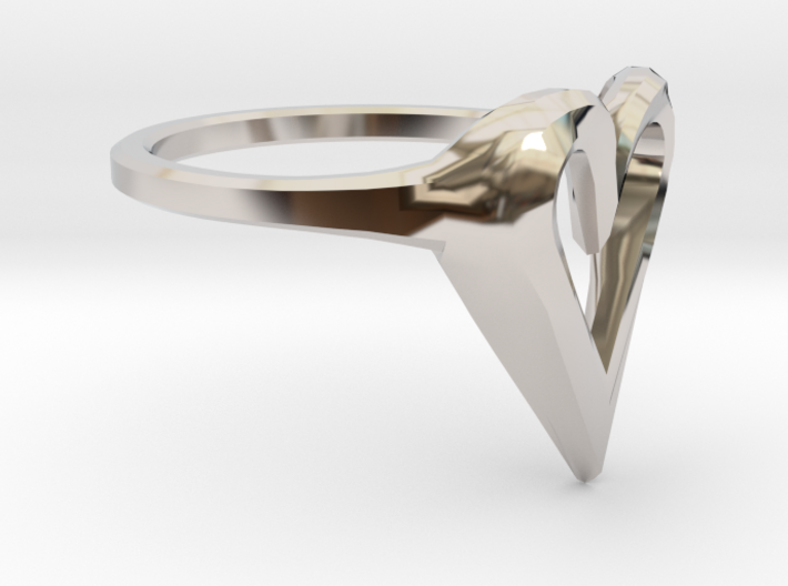 FLYHIGH: Skinny Heart Ring 11mm 3d printed