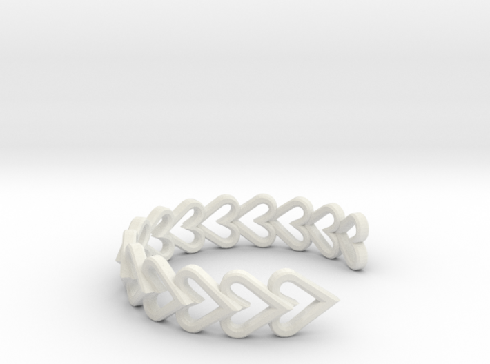 FLYHIGH: Open Heart Vertical Bracelet 3d printed