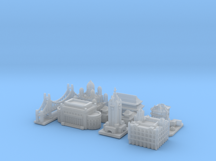 Victory Cities #1: Pacific (Larger) 3d printed