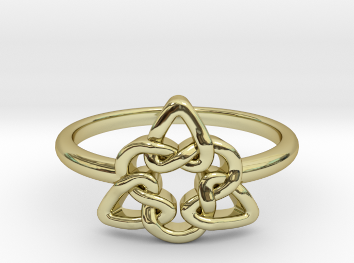 Celtic Knot ring 3d printed 