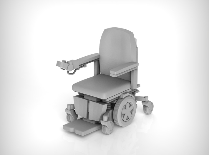 Wheelchair 03. 1:43 Scale. 3d printed