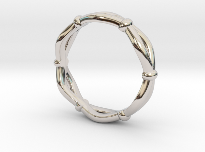 Knots Band Ring 3d printed