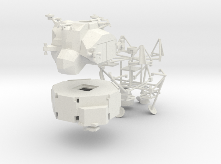 053B Lunar Module Kit Retracted Landing Gear 1/144 3d printed