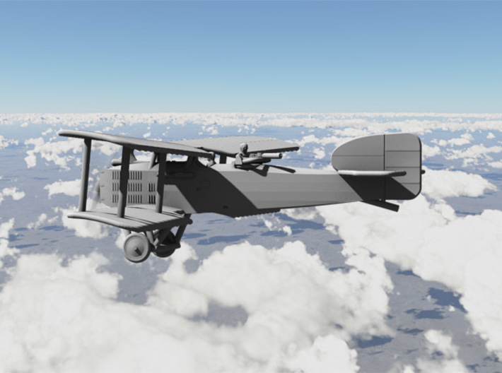 Breguet 14A2 (early model, various scales) 3d printed Computer render of 1:144 Breguet 14A2