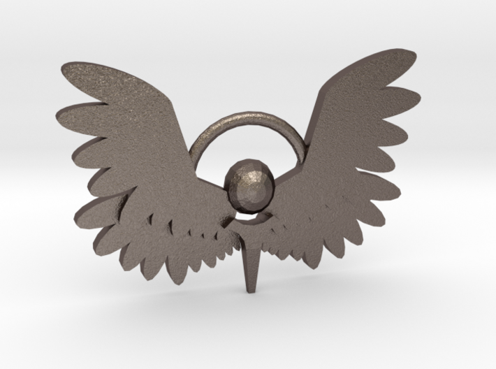 Winged Keychain 3d printed