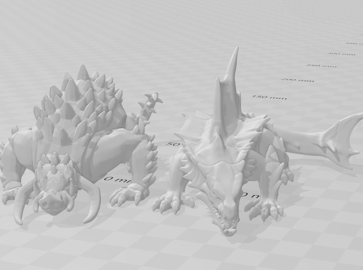 Dragon Shark 88mm miniature model fantasy game dnd 3d printed 