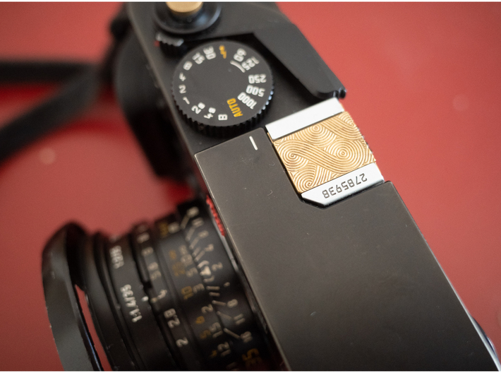 Genghis pattern hotshoe for Leica  3d printed 