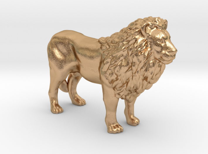 Plastic Male Lion v1 1:48-O 3d printed