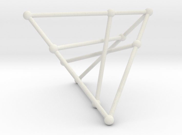 Petersen - Shifted Tetrahedron 3d printed 