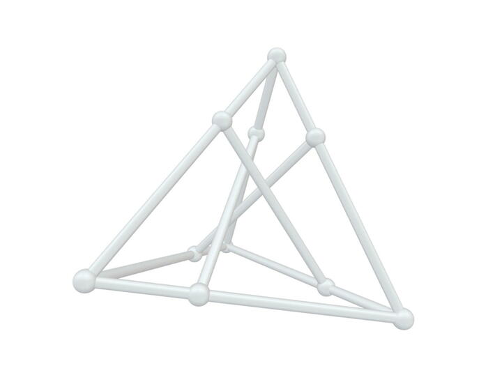 Petersen - Shifted Tetrahedron 3d printed