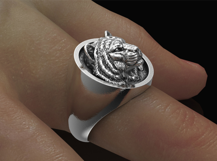Tiger Ring No.1_10 US 3d printed 