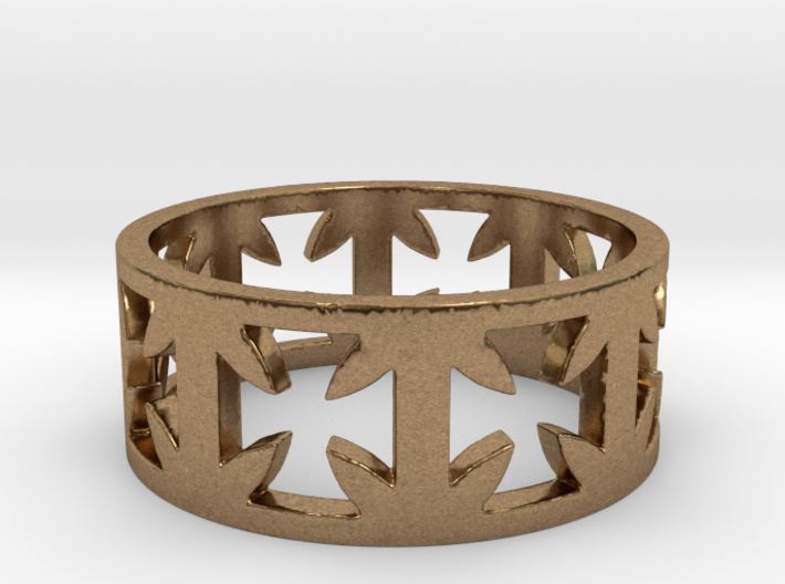 Outlaw Biker Cross Ring Size 13 3d printed
