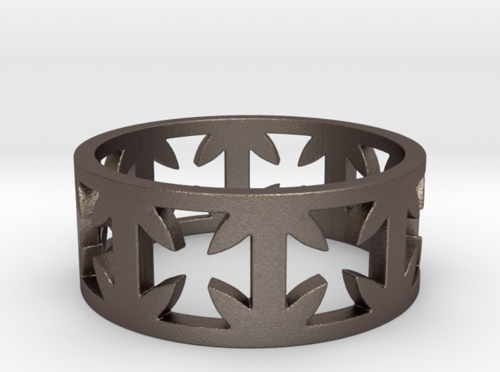 Outlaw Biker Cross Ring Size 13 3d printed