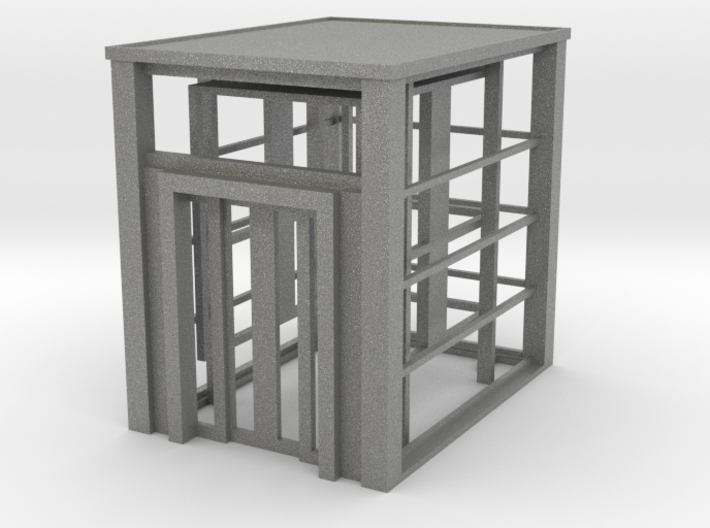 HO Scale Station Platform Elevator w cage 3d printed