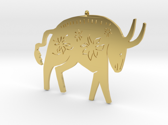Chinese zodiac OX sign pendant 3d printed