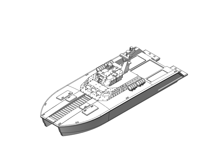 X18 Tank Boat 3d printed 