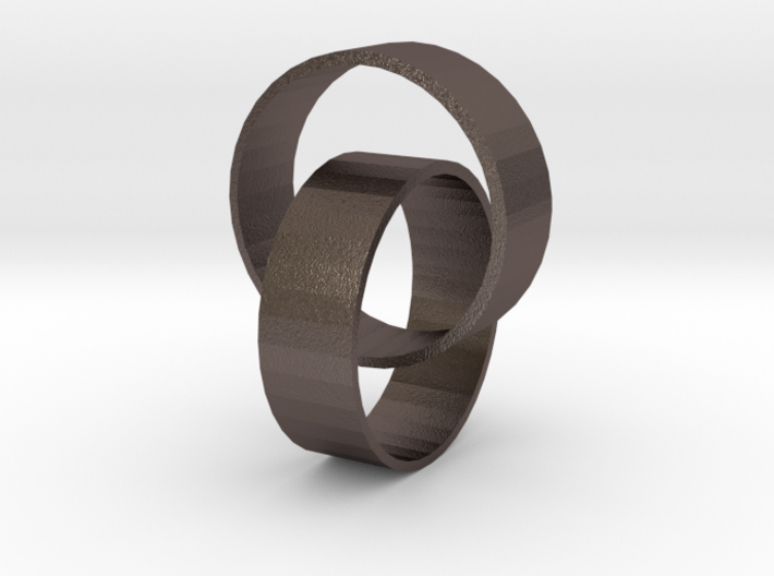 Two rings 3d printed