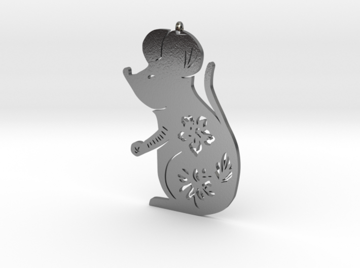 Chinese zodiac RAT sign pendant 3d printed