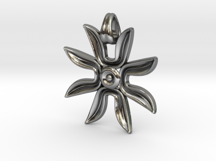 Flower power ! [pendant] 3d printed
