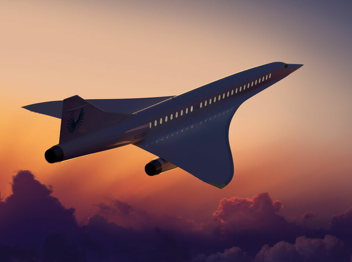 Boom Supersonic "Overture" SST 3d printed 
