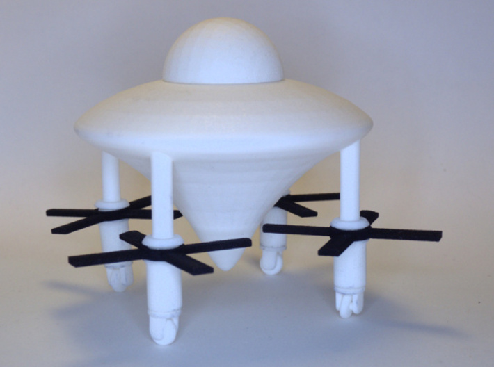 Propellers for the Spaceship of the Ezekiel 3d printed The white parts are sold separately