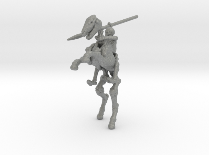 Skeleton Lancer on Horse miniature model fantasy 3d printed